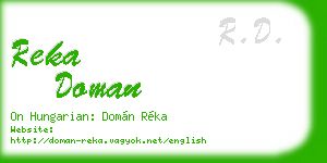 reka doman business card